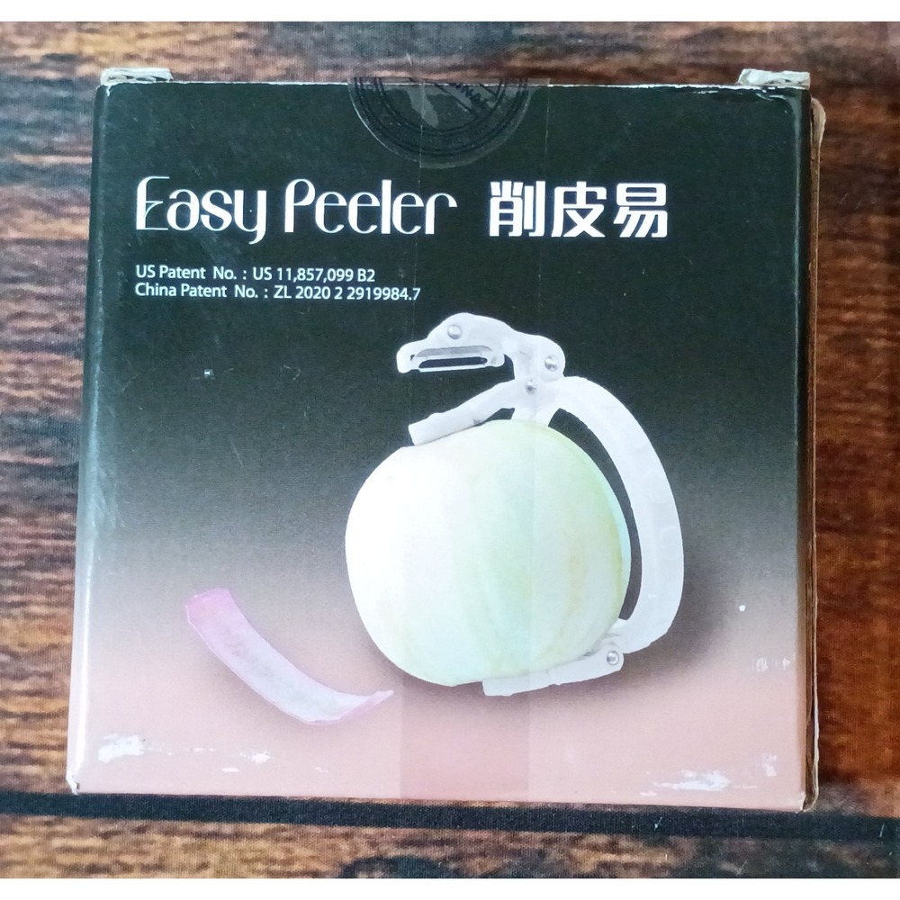 Easy Peeler Handheld Fruit Vegetable Peeler 2 Pack White Patented Design NEW
